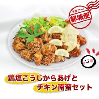 鶏塩こうじからあげとチキン南蛮セット